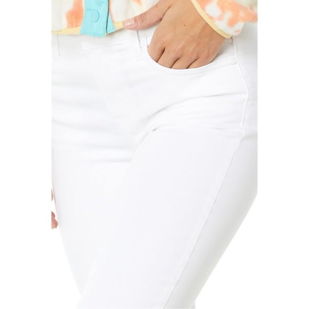 KUT From The Kloth Women’s Amy Crop Straight Leg Jeans Size 14 White - Picture 3 of 14
